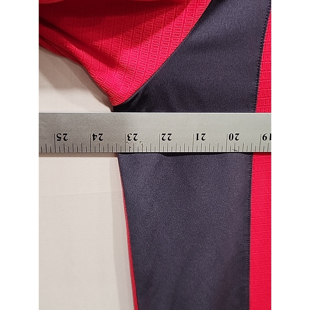 Adidas Climalite Golf Polo Mens L Red/Gray Short Sleeve, Collar, Embroidered - Picture 9 of 11